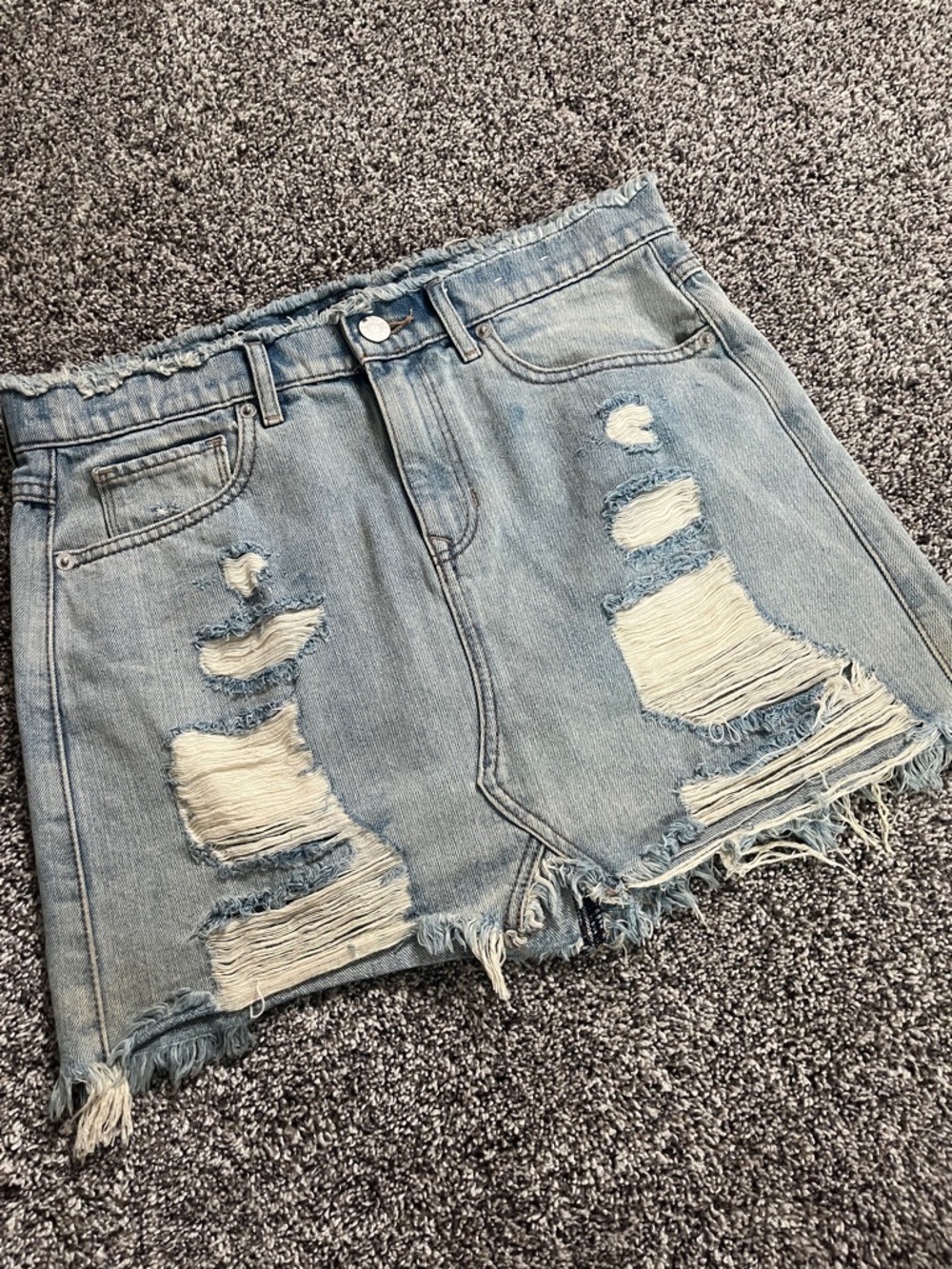 Express Denim Skirt Distressed Denim Mini Skirt Express Mini Skirt